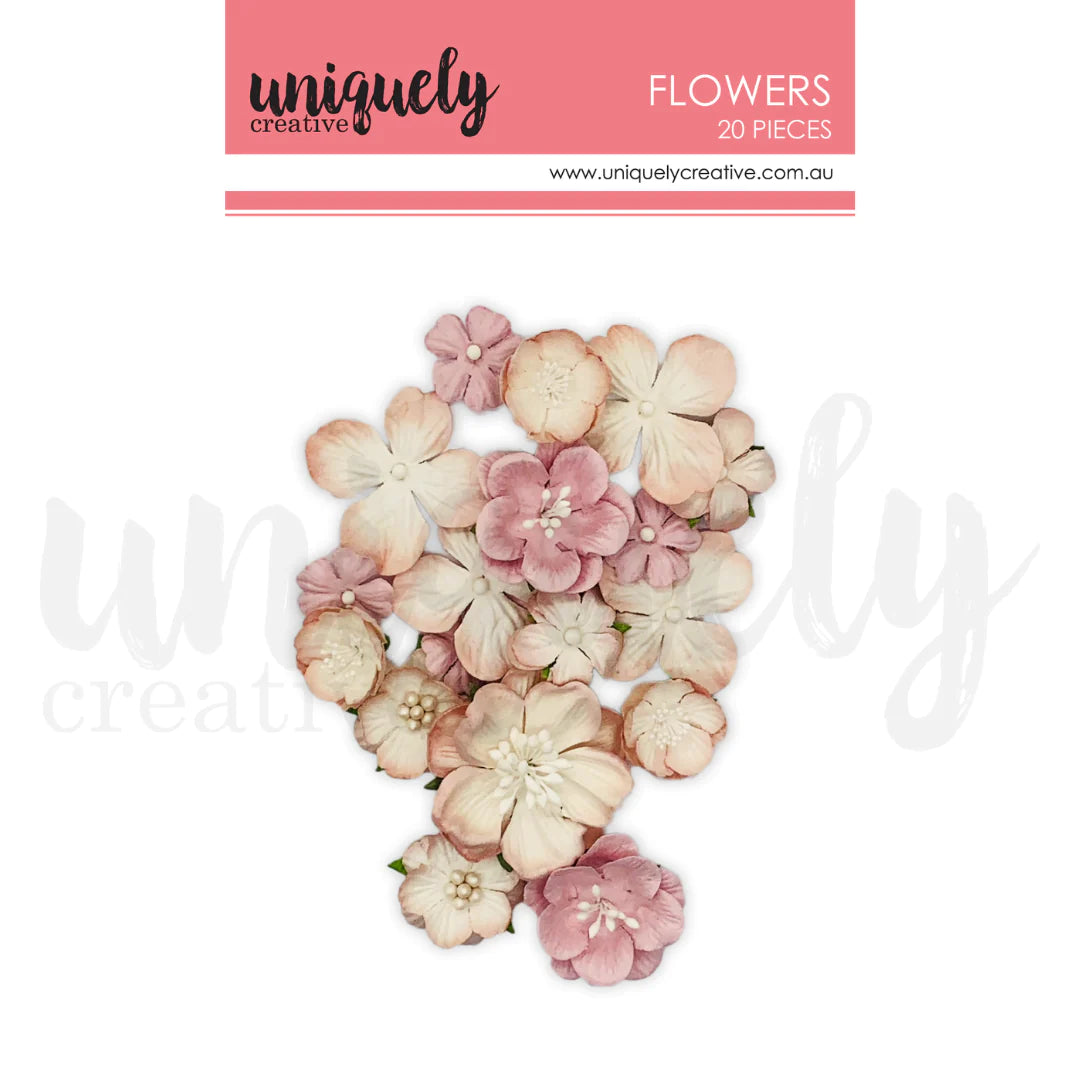 Uniquely Creative Flowers - 20 pces- Dusty Pink