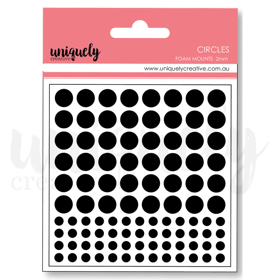 Uniquely Creative Foam Mounting Circles- Pk 206