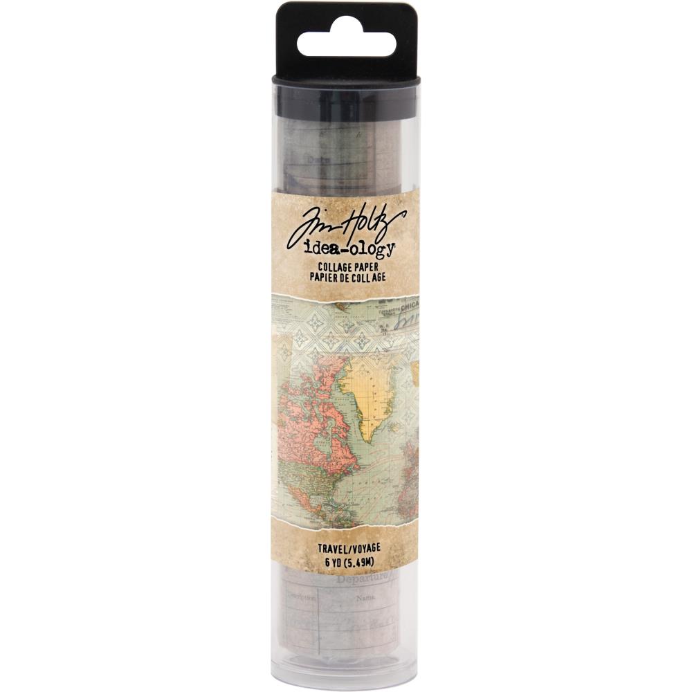 Tim Holtz Advantus Collage Paper 6" x 6yrds- Travel