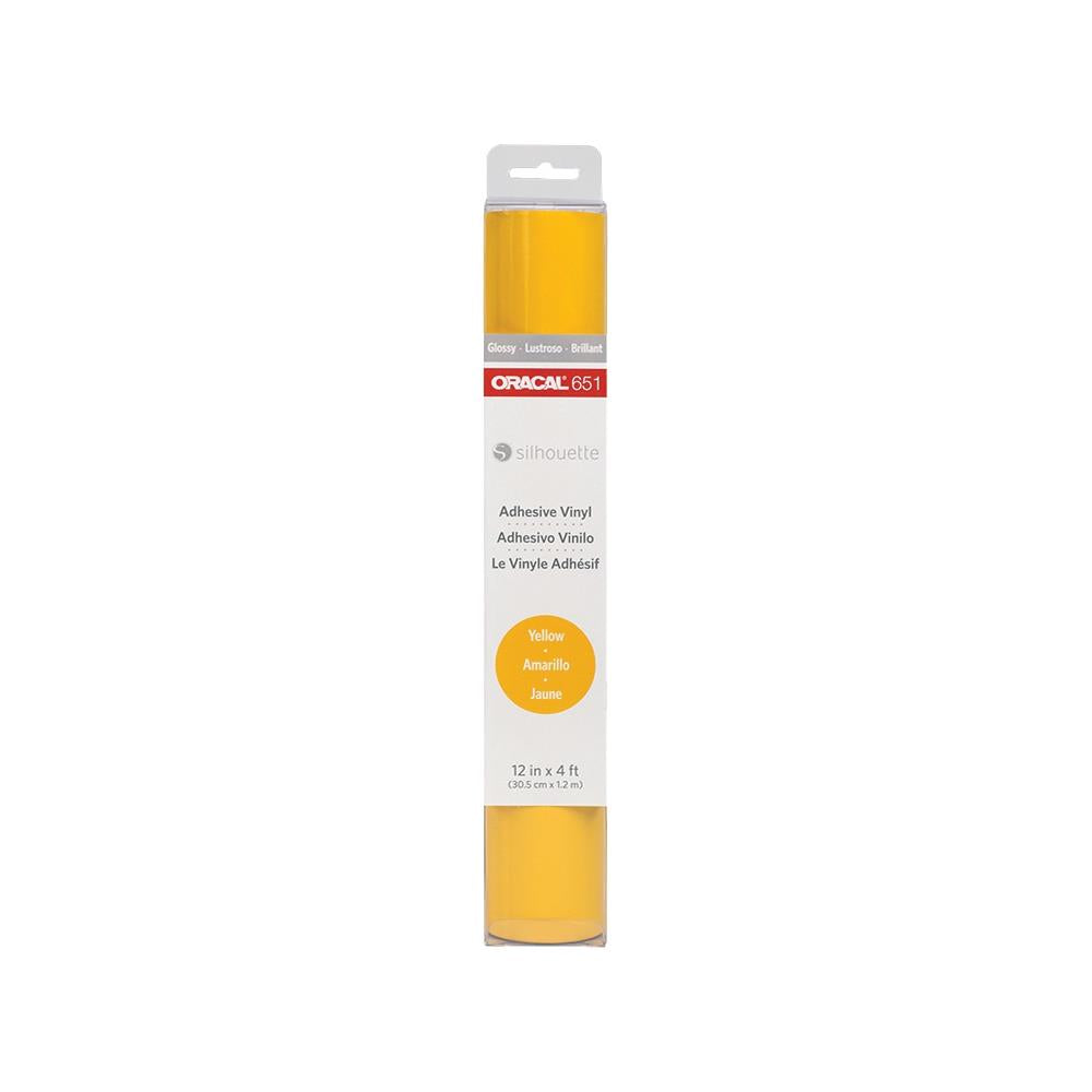 Silhouette Oracal 651 Adhesive Vinyl 12" x 4'- Yellow