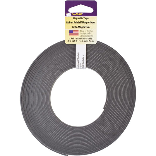 ProMag Adhesive Magnetic Tape- 12.7mm x 7.62m