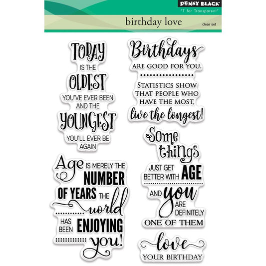Penny Black Clear Stamp Set - Birthday Love
