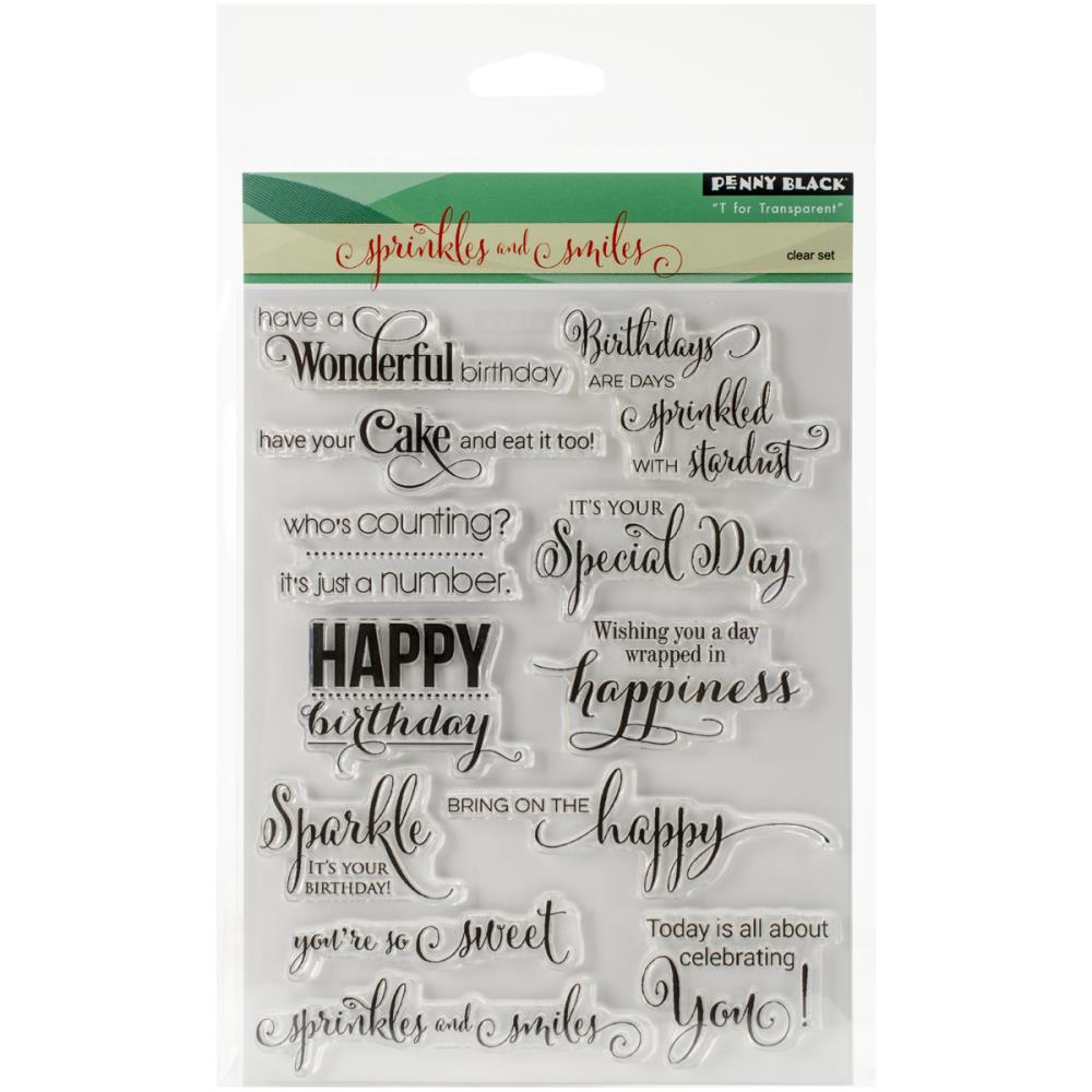 Penny Black Clear Stamp Set - Sprinkles and Smiles