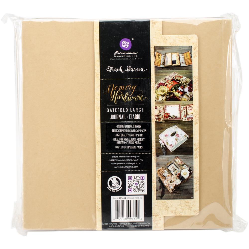 Prima Marketing 8x8 Chipboard Pages - Gatefold Large