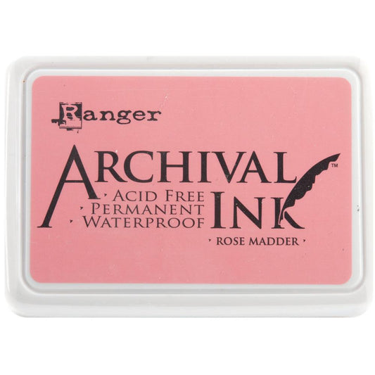 Ranger Archival Large Ink Pad- Rose Madder