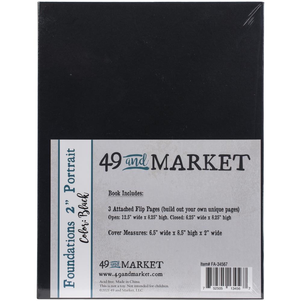 49 & Market Foundations 2" Portrait Chipboard Album