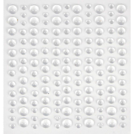 Craft Consortium Essential Embellishments- Adhesive Dew Drop Clear 143 pcs