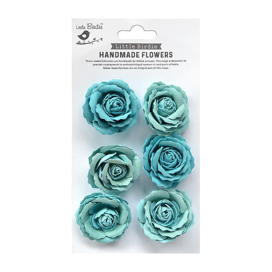 Little Birdie Handmade Flowers- Ellis Songs of the Sea- 6 pcs