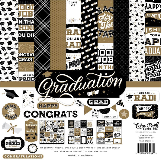 Echo Park 12x12 Double Sided Paper Pack - Graduation