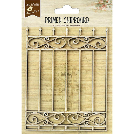 Little Birdie Primed Chipboard Piece- Scroll Elegance