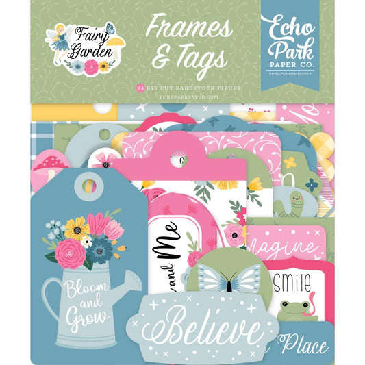 Echo Park Ephemera Pack -Frames & Tags - Fairy Garden