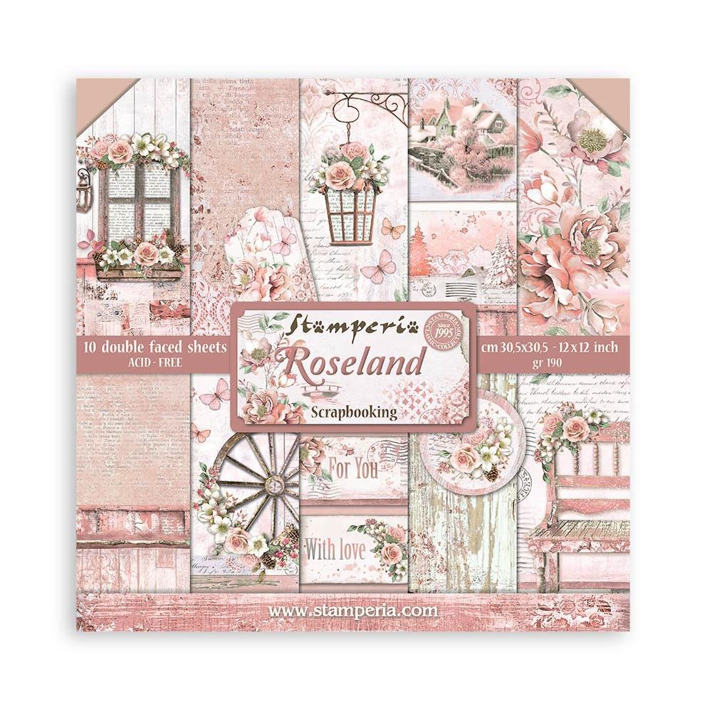Stamperia 12x12 Double Sided Paper Pack - Roseland