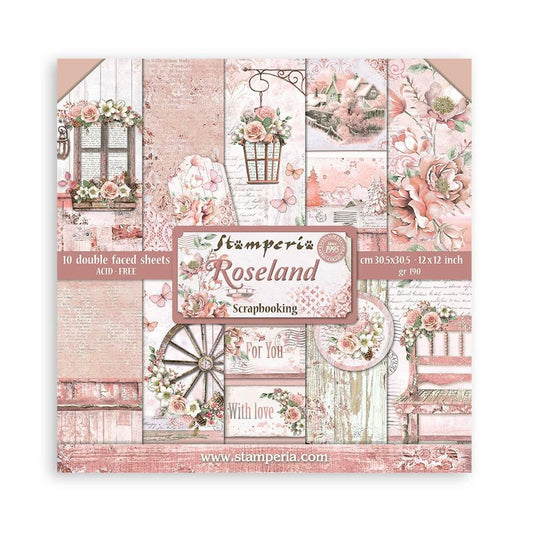 Stamperia 12x12 Double Sided Paper Pack - Roseland