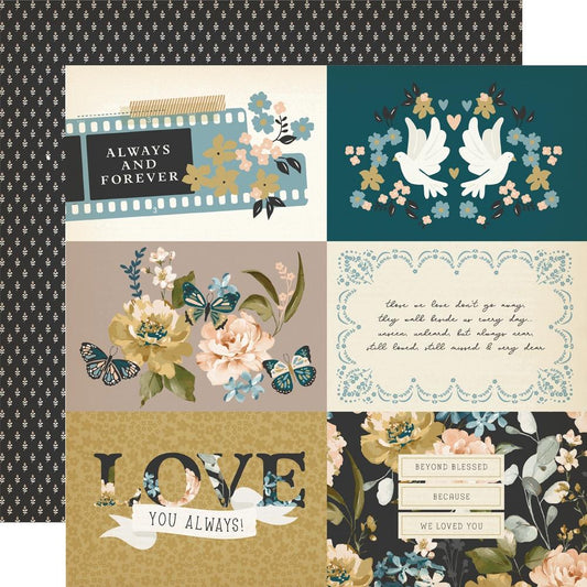 Simple Stories 12x12 Double Sided Paper - Remember - 4x6 Elements