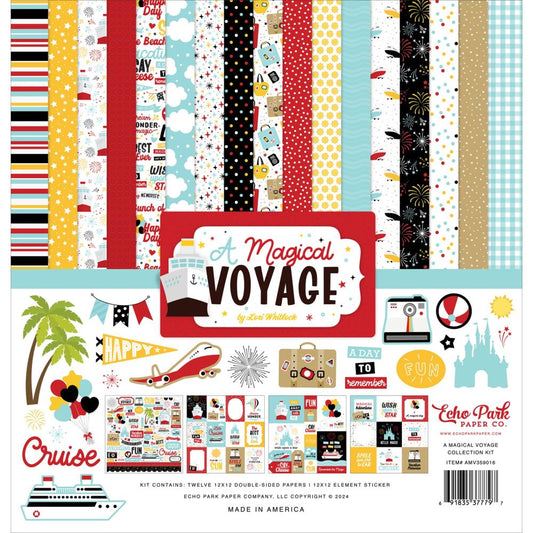 Echo Park 12x12 Double Sided Paper Pack - A Magical Voyage