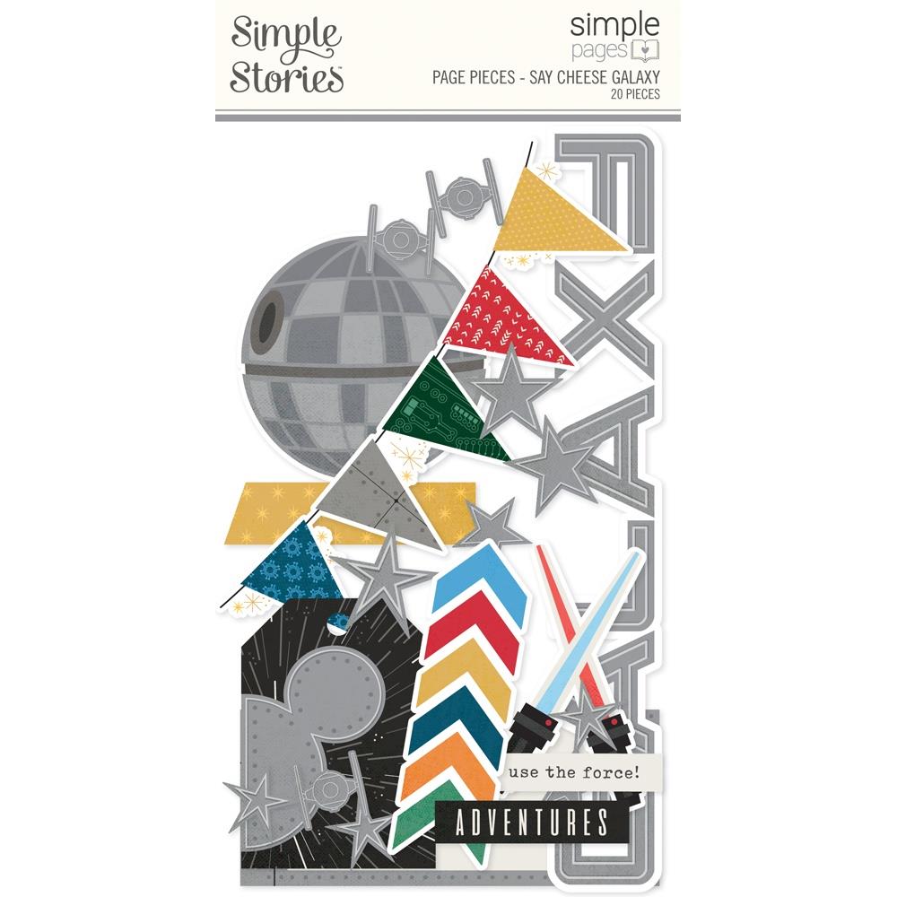 Simple Stories Simple Pages Ephemera pack - Page Pieces- Say Cheese Galaxy