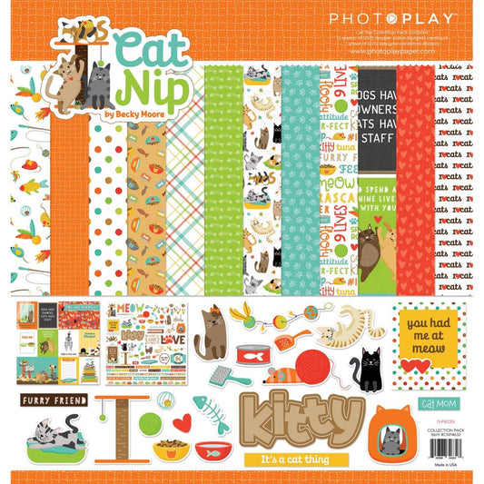 PhotoPlay 12x12 Double Sided Paper Pack - Cat Nip by Becky Moore