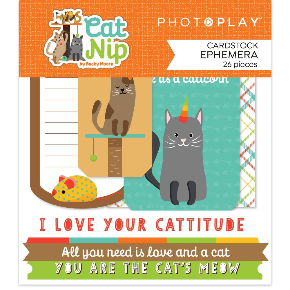 Photoplay 30 piece Ephemera Pack - Cat Nip