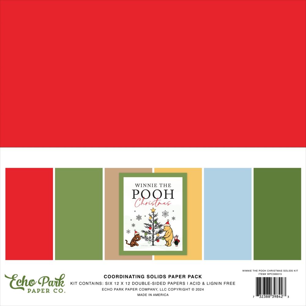 Echo Park 12x12 Double Sided Coordinating Solids Paper Pack