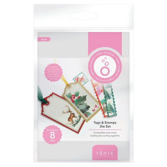 Tonic Studios Tags & stamp Die Set 5523e -Set of 8
