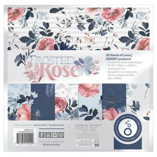 Tonic Studios 8"x8" Art Pad - Frosted Rose