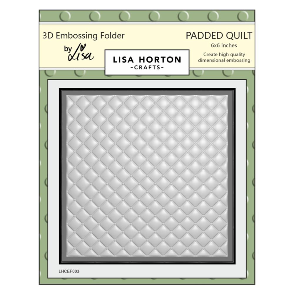 Lisa Horton Crafts 3D Embossing Folder- Padded Quilt