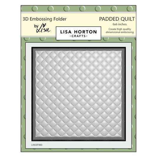 Lisa Horton Crafts 3D Embossing Folder- Padded Quilt