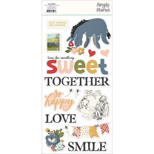Say Cheese Classic Pooh Foam Stickers- 34 Stickers