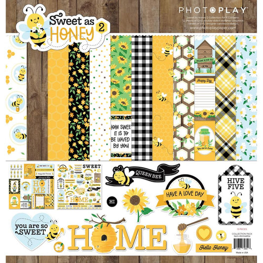 PhotoPlay 12x12 Double Sided Paper Pack - Sweet As Honey 2