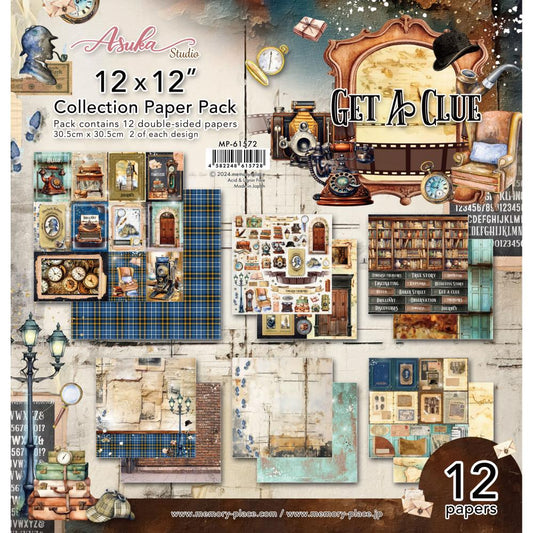 Asuka Studio 12x12 Double Sided Paper Pack- Get A Clue