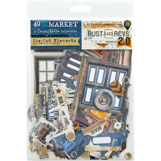 49 and Market Rust and Revs Version 2.0- Die Cut Elements