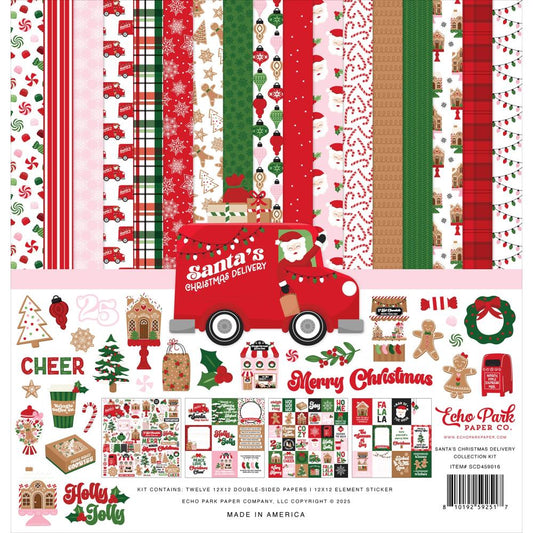 Echo Park 12x12 Double Sided Paper Pack - Santa's Christmas Delivery
