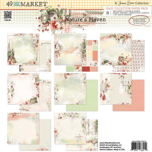 49 and Market 12x12 Double Sided Paper Pack - Nature's Haven