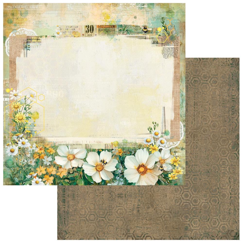 49 & Market 12x12 Double Sided Paper- Botanical Buzz- Meadow