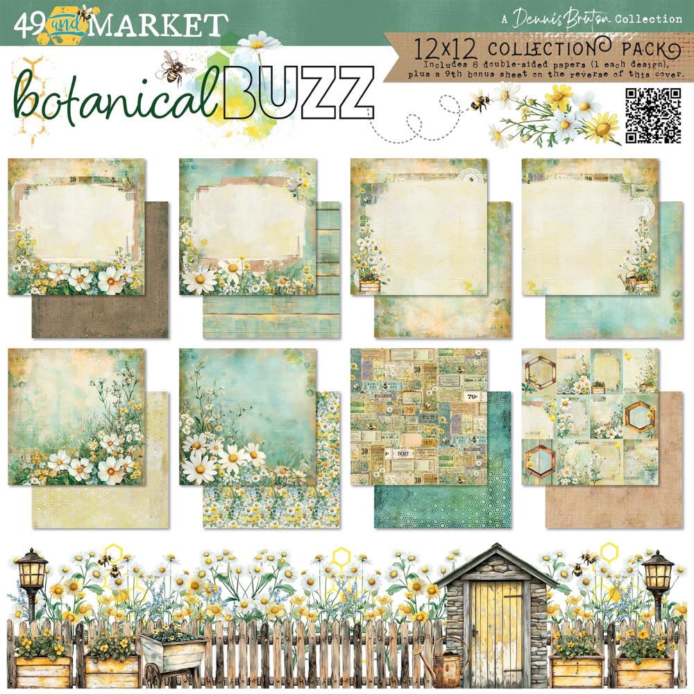 49 & Market 12x12 Double Sided Paper Pack- Botanical Buzz