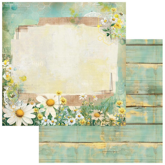 49 & Market 12x12 Double Sided Paper- Botanical Buzz- Fresh