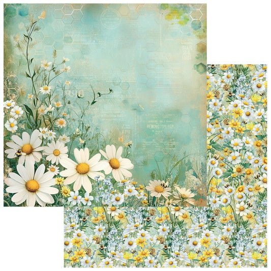 49 & Market 12x12 Double Sided Paper - Botanical Buzz- Fragrant