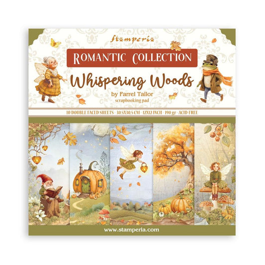 Stamperia 12x12 Double Sided Paper Collection- Whispering Wood