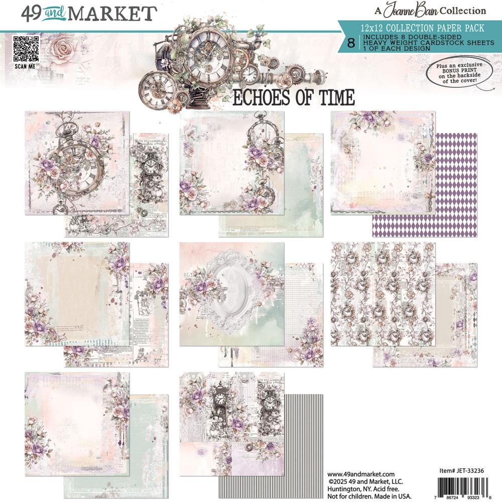 49 and Market 12x12 Double Sided Paper Pack - Echoes of Time