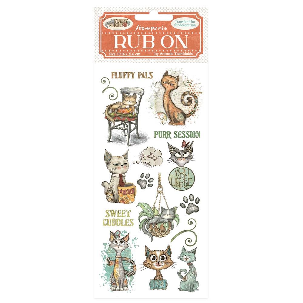 Stamperia Rub-Ons - Furry Friends- Cats