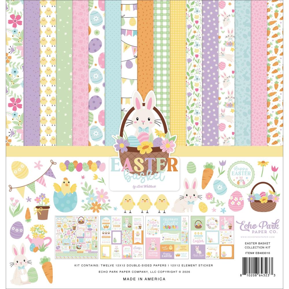 Echo Park 12x12 Double Sided Paper Pack - Easter Basket