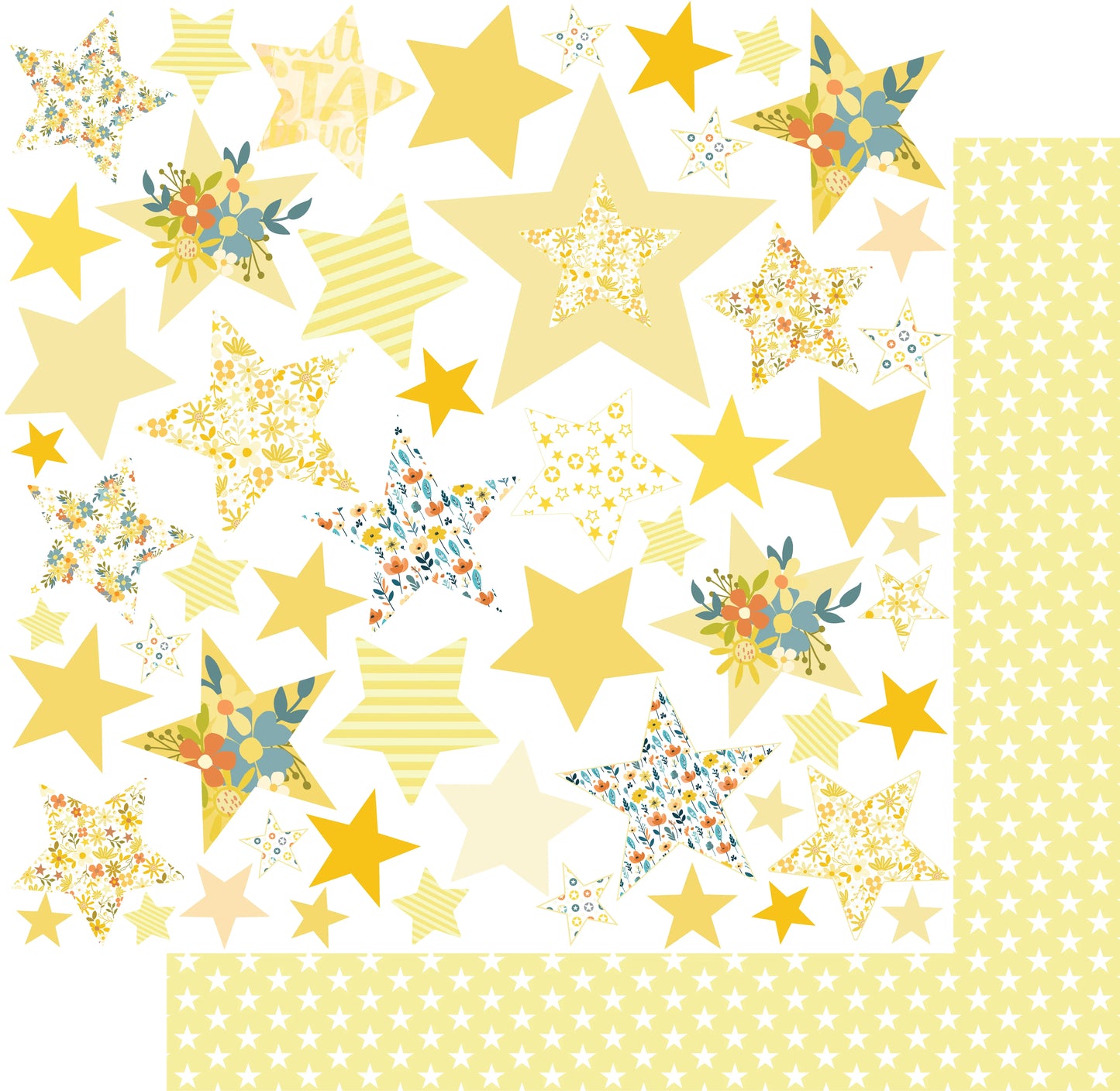 Uniquely Creative 12x12 Double Sided Paper - Written in the Stars- Bright Star