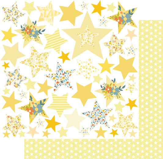 Uniquely Creative 12x12 Double Sided Paper - Written in the Stars- Bright Star