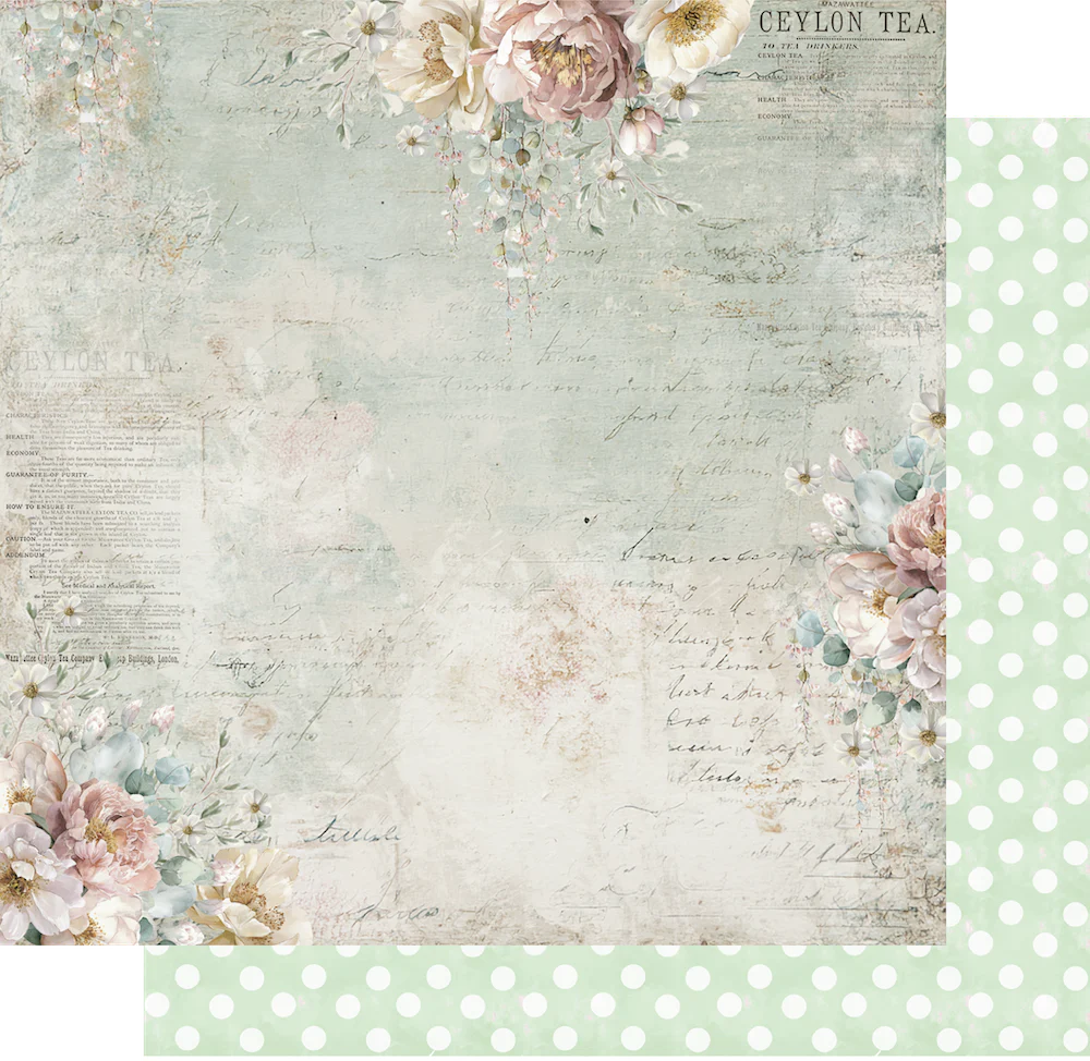 Uniquely Creative 12x12 Double Sided Paper- Tea & Tranquility- Moments of Stillness