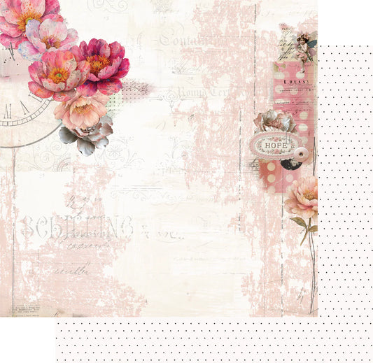 Uniquely Creative 12x12 Double Sided Paper- Dressed in Daydreams- Notes of Grace