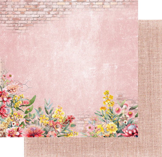 Uniquely Creative 12x12 Double Sided Paper -Echoes of the Outback- Outback Ochre