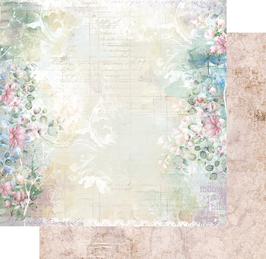 Uniquely Creative 12x12 Double Sided Paper - Floral Archives- A Study of Blooms