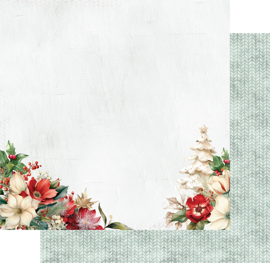 Uniquely Creative 12x12 Double Sided Paper- Home for Christmas- Holly in the Hall