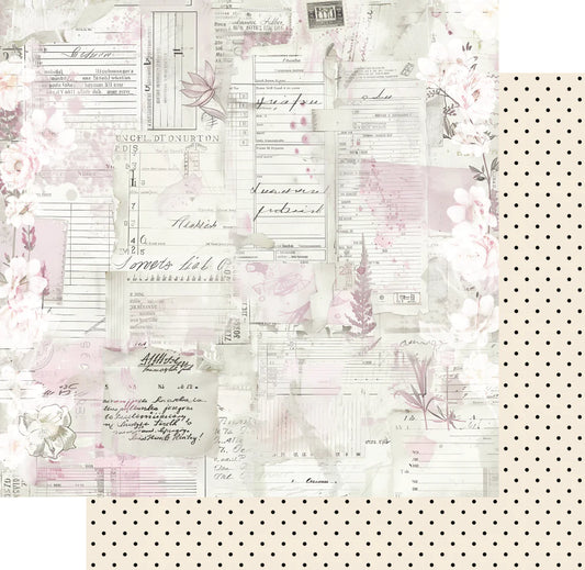 Uniquely Creative 12x12 Double Sided Paper- Vintage Walls- The Drawing Room