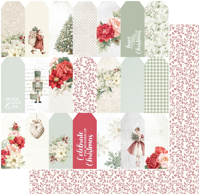 Uniquely Creative 12x12 Double Sided Paper - Christmas Keepsakes- Home For the Holidays